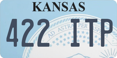 KS license plate 422ITP