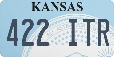 KS license plate 422ITR