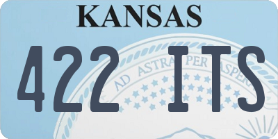 KS license plate 422ITS