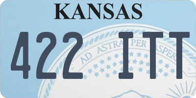 KS license plate 422ITT