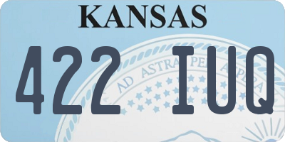 KS license plate 422IUQ