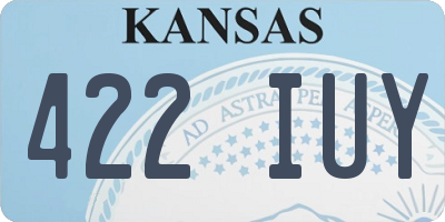 KS license plate 422IUY