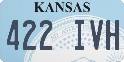 KS license plate 422IVH