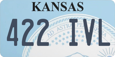 KS license plate 422IVL