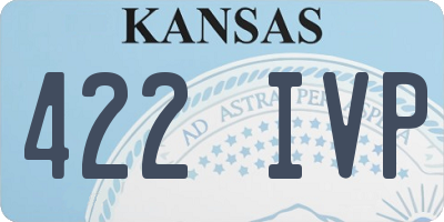 KS license plate 422IVP