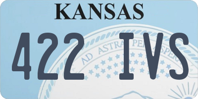KS license plate 422IVS