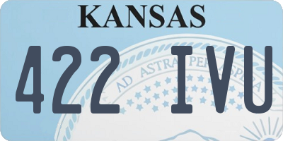 KS license plate 422IVU