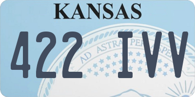 KS license plate 422IVV