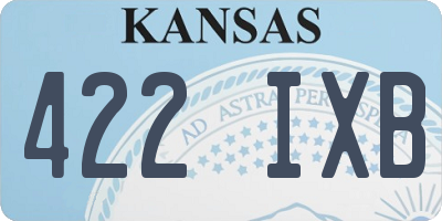 KS license plate 422IXB