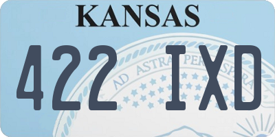 KS license plate 422IXD