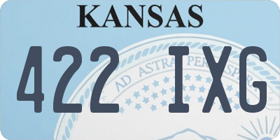 KS license plate 422IXG