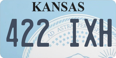 KS license plate 422IXH