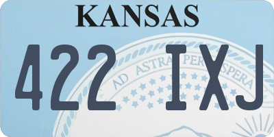 KS license plate 422IXJ