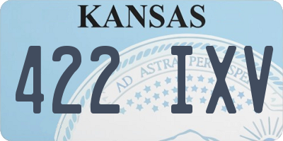 KS license plate 422IXV