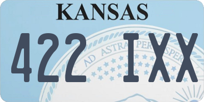 KS license plate 422IXX