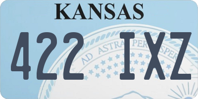 KS license plate 422IXZ
