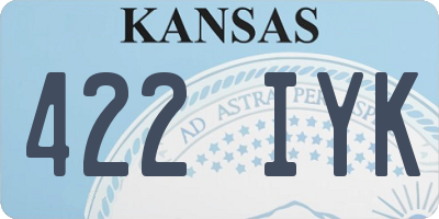 KS license plate 422IYK
