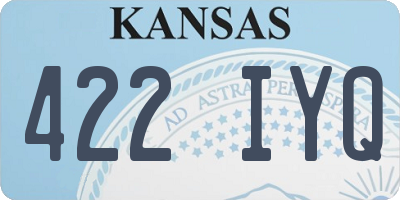 KS license plate 422IYQ