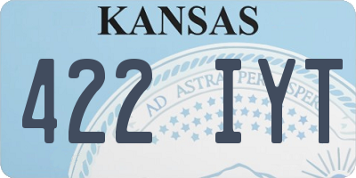 KS license plate 422IYT