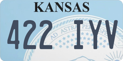 KS license plate 422IYV
