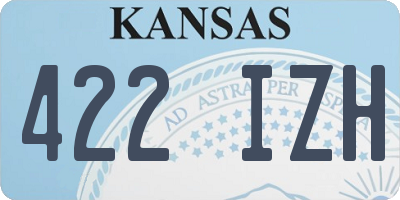 KS license plate 422IZH