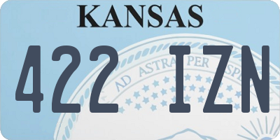 KS license plate 422IZN
