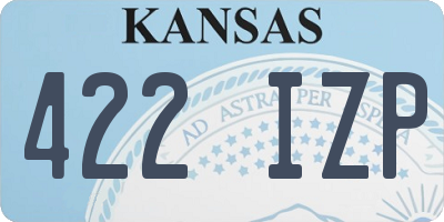KS license plate 422IZP