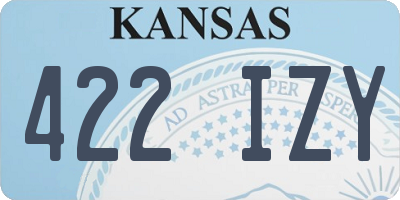 KS license plate 422IZY