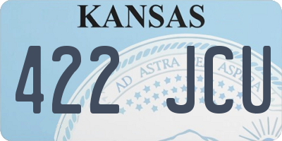 KS license plate 422JCU