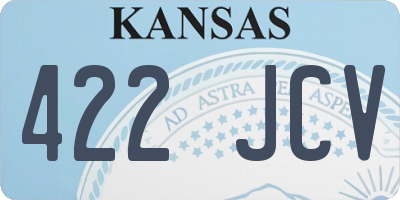 KS license plate 422JCV