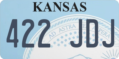 KS license plate 422JDJ