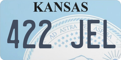 KS license plate 422JEL