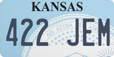 KS license plate 422JEM