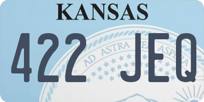 KS license plate 422JEQ