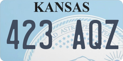 KS license plate 423AQZ