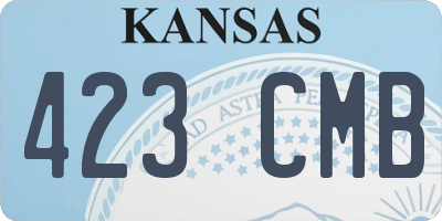 KS license plate 423CMB