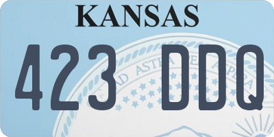 KS license plate 423DDQ