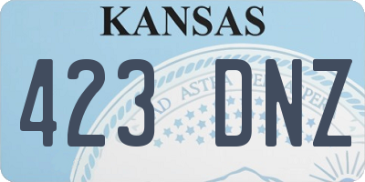 KS license plate 423DNZ