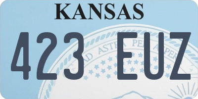 KS license plate 423EUZ