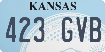 KS license plate 423GVB