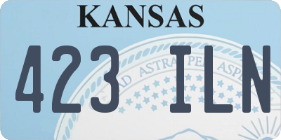 KS license plate 423ILN