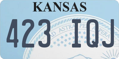 KS license plate 423IQJ