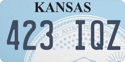 KS license plate 423IQZ