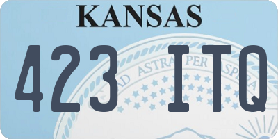KS license plate 423ITQ