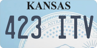 KS license plate 423ITV