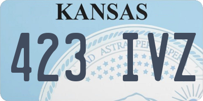 KS license plate 423IVZ
