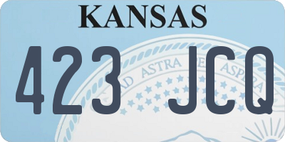 KS license plate 423JCQ