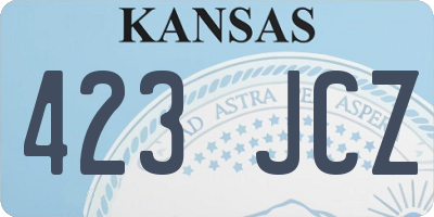 KS license plate 423JCZ