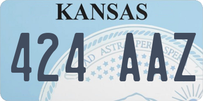 KS license plate 424AAZ