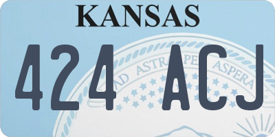 KS license plate 424ACJ